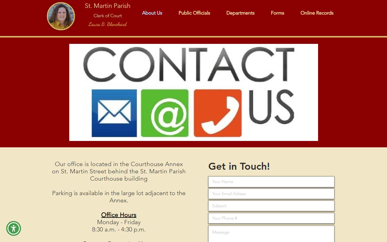 St. Martin Parish Clerk of Court records clerk contact and annex information source