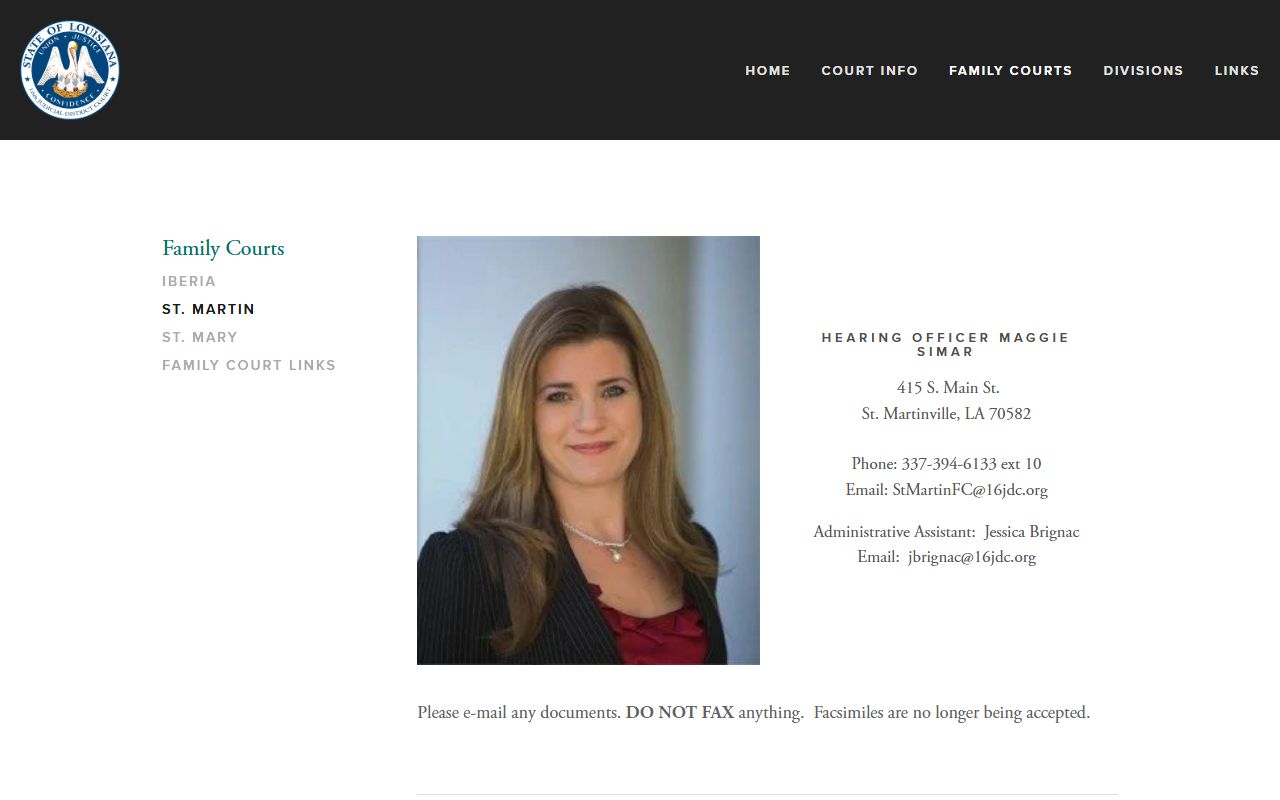 St. Martin Parish District Court family court source