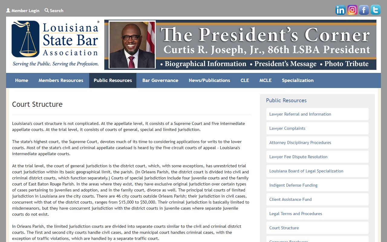 St. Martin Parish court records Louisiana court structure overview