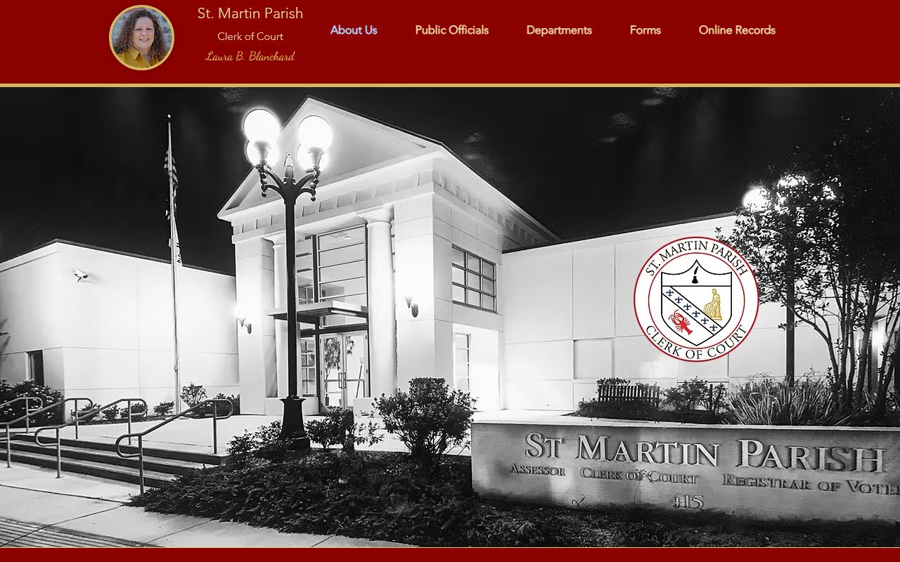 St. Martin Parish court records Clerk of Court homepage