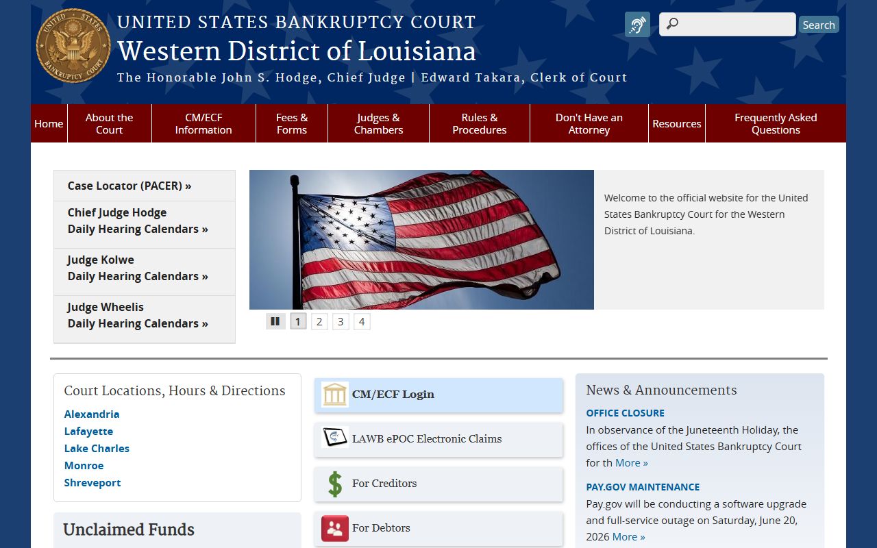 St. Martin Parish probate records Western District of Louisiana Bankruptcy Court source