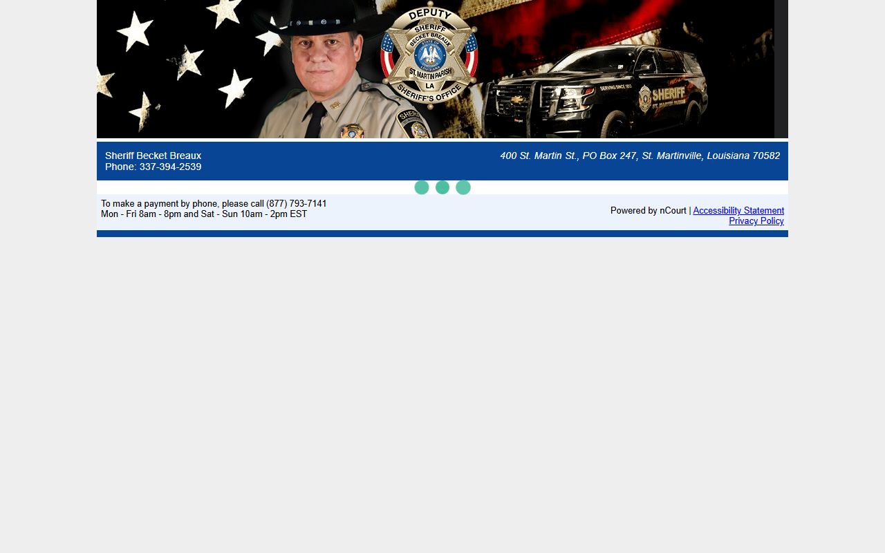 St. Martin Parish traffic court records nCourt citation lookup